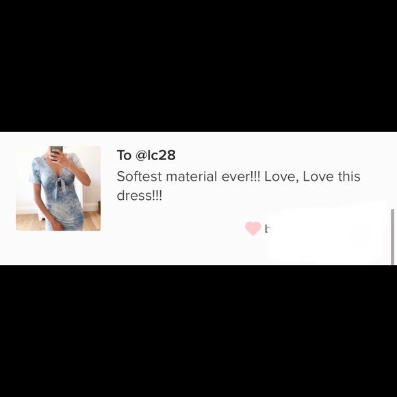 Small Sky Blue Tie Dye Knot T Shirt Dress - Picture 6 of 7